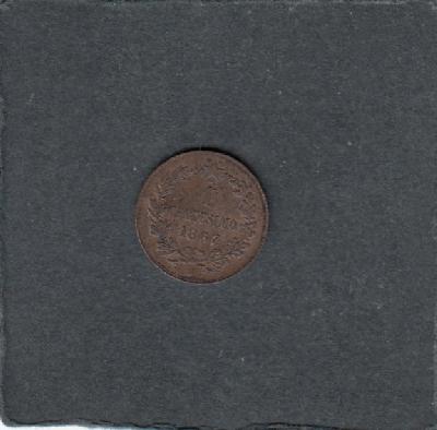 Beschrijving: 1 Centimes EMANUELE II